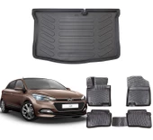 Hyundai İ20 2015-2020 Rizline 3D Havuzlu Paspas ve Bagaj Havuzu  Siyah thumbnail 1