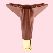 Elista Mobilya Ayağı Sehpa Tv Ünitesi Ayakları Yükseltici 15 Cm Ceviz Altın thumbnail 8