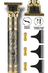 Dragon Profesyonel Saç Sakal Ense Çizim Tüm Vücut Tüyü Lazer Öncesi Tıraş Makinesi. - 1