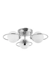 Eray Aydınlatma 3 lü Opal Camlı Krom Avize thumbnail 1