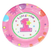 Kullan At Karton Tabak 1 Yaş Günüm 10 Adet - 1