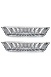 53702 Mezze Cam 2li Çerezlik Meze Tabağı Kahvaltılık 16cm - 6