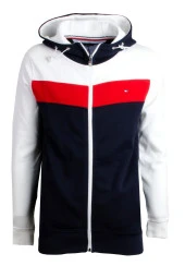 Erkek Sweatshirt Fermuarlı Yandan cepli Kapüşonlu, Soft Pique Kumaş//Regular Fit - 1