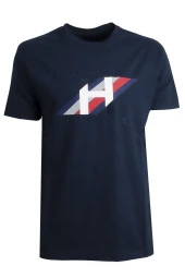 Erkek Savarovski Stone Denim T-shirt - 1