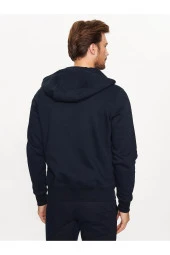 Erkek Fermuarlı Kapüşonlu Sweatshirt Regular Fit///SİYAH - 5