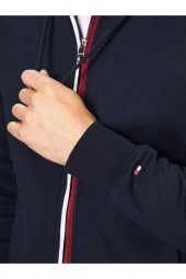 Erkek Fermuarlı Kapüşonlu Sweatshirt Regular Fit///SİYAH - 4