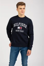 Erkek Varsıty Sweatshırt 0 Yaka// //KOYU //LACİVERT - 4