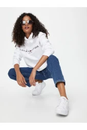 Tommy Hilfiger Kadın Geniş Kalıp Sweatshirt - 1
