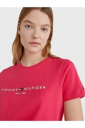 Tommy Hilfiger Fusya Bayan HERITAGE C-NK T-SHIRT - 2