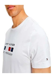 Tommy Hilfiger Regular Fit T-shirt Four Flags Bianco - 3