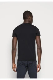 Organik Pamuk Klasik O yaka T-Shirt ///SİYAH - 2