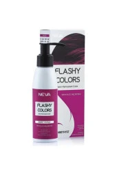 Neva Flashy Colors Yarı Kalıcı Saç Boyası Ametist Mor - 1