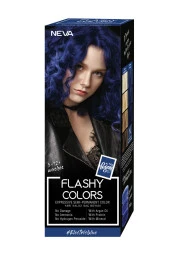 Neva Flashy Colors Yarı Kalıcı Saç Boyası Electric Blue / Elektrik Mavi 100 ml - 2