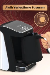 Goldmaster Kıvam Beyaz Geniş Hazneli Türk Kahve Makinesi - 3