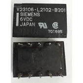 6V 10Pın 1A30V Röle Çift Kontak Kilitli V23106-L2102-B201 Sıemens thumbnail 2