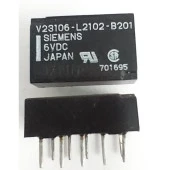 6V 10Pın 1A30V Röle Çift Kontak Kilitli V23106-L2102-B201 Sıemens thumbnail 3