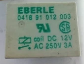 12V Tek Kontak Röle Eberle 0418 91 012 003 thumbnail 1