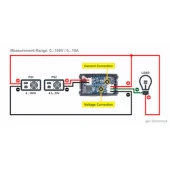 Dijital Ampermetre-Voltmetre Dc 0-30V 0-10A Dual thumbnail 2