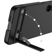 Vendas Samsung Galaxy S24 Plus Kılıf Zore Kamera Korumalı Dikey Standlı Ays Kapak - 5