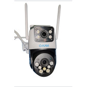 Çift Kameralı Dual Lens Hareket Takipli 4mp PTZ ip Wifi Güvenlik Kamerası - 1