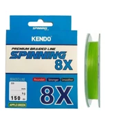 Kendo Spinning 8X Kat Fighting 150mt Örgü ip Misina (Apple Green) - 1