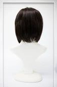 Kısa Küt Perçemli Fiber Sentetik Peruk - Kahve (FS1759) thumbnail 5