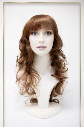 Karamel-Bakır Uzun Dalgalı Perçemli Fiber Sentetik Peruk (H9030-30) thumbnail 2