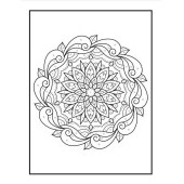 Sayılarla Mandala Boyama Kitabı  (100 MANDALA) - 6