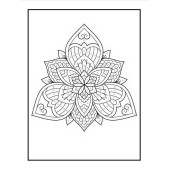 Sayılarla Mandala Boyama Kitabı  (100 MANDALA) - 7