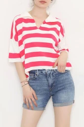 Çizgili Triko Kemikfuşya thumbnail 1