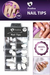 Prodiva 100'lü Kutulu Takma Tırnak - Nail Tips 58 No - 1