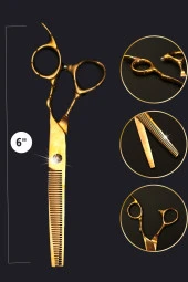 Nagasaki Profesyonel Berber Kuaför Efile (Ara) Makası 6" (inç) 76 No thumbnail 1