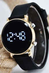 Çocuk Kol Saati Altın Renk Kasa Led Su-469-001 - 2