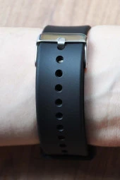 Led Dokunmatik Siyah Silikon Kordonlu Unisex Kol Saati Su-561-001 - 3