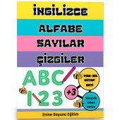 İngilizce Alfabe-Sayılar-Çizgiler YAZ-SİL Kitap Seti - 1