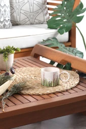 Ivy | El Yapımı Seramik Kupa Fincan Bardak Mug Seramik Double Türk Kahve Fincanı - 2