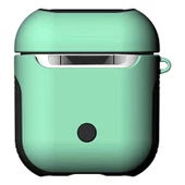 Apple Airpods 1. / 2. Nesil ile uyumlu Kılıf Shockproof Silikon Renkli Uyumlu Kılıf - 1