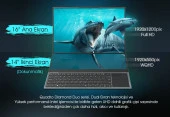 Quadro Diamond Duo Ds1630 İ7-10850H 16Gb 512Gb Ssd O/B Uhd 16" Ips + 14" Ips Dokunmatik Dos Notebook - 3
