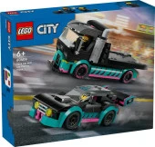LEGO City 60406 Race Car and Car Carrier Truck - 1