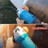 Saçaklı Çanak Fırça Paslanmaz 65 mm M14 Pas Kir Boya Kazıma Temizleme Taşlama Zımparalama Parlatma thumbnail 5