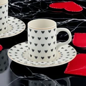 GÜRAL PORSELEN Camelia 2 Kişilik 4 Parça Kahve Fincan Takımı 6656 thumbnail 3