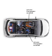 Contacall Toyota Verso Tavan Oluk Çıtası Tavan Oluk Fitili 4,10 metre Sağ-Sol Takım 17mm genişlik - 3