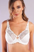 GERMA A Plus Beyaz Dantelli Yarım Dolgulu Sütyen - 1