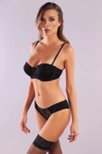 GALA A Plus Siyah Destekli Push Up Strapless Sütyen - 4