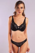 GERMA A Plus Siyah Dantelli Yarım Dolgulu Sütyen - 3