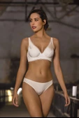 GIORGIA A Plus Beyaz Dantelli Sütyen - 1