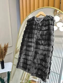 Kürk yelek peluş ceket - 1