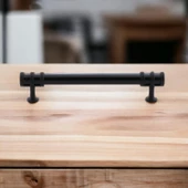 Sümbül Mobilya Mutfak Dolabı Çekmece Dolap Kulpları Kapak Kulpu Kulbu Siyah 128 Mm Metal Kulp - 5