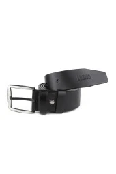 Hakiki Deri Erkek Kemer Extra Yumuşak 4,5 cm Kot Siyah thumbnail 3