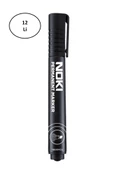 Noki Markör Kesik Uç Siyah 12'li - 1